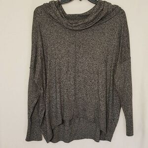 Willi Smith sweater gray cowl neck soft comfy 2X
